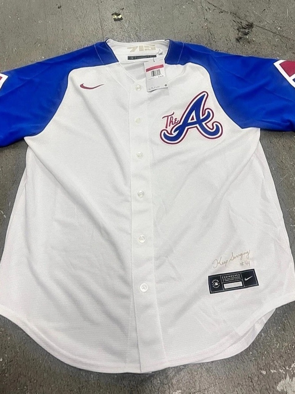 Nike Atlanta Braves City Connect Stadium Jersey White & Blue